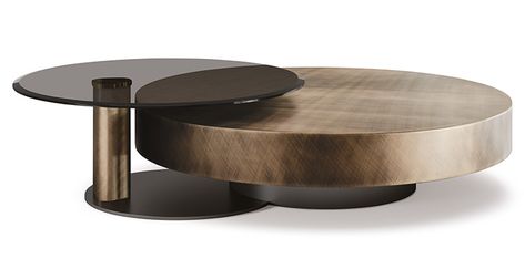 arena | coffee tables | Cattelan Italia Two Coffee Tables, Extendable Coffee Table, Bronze Coffee Table, Italian Furniture Brands, Round Glass Coffee Table, Cattelan Italia, Steel Columns, The Arena, Coffe Table