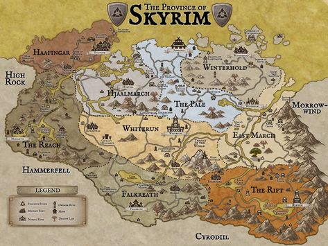 Elder Scrolls Map, Skyrim Tips And Tricks, Skyrim Map, Skyrim Fanart, Cross Stitch Map, Elder Scrolls Memes, Skyrim Nexus Mods, Skyrim Art, Fantasy City Map