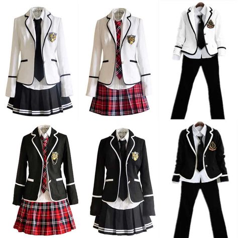 Uniform Korea School Style, School Uniform Ideas Boys, School Blazer Uniform, High School Uniform Outfits, Fancy School Uniform, Uniform Ideas School, Korea School Uniform, Korean High School Uniform, School Uniforms Ideas