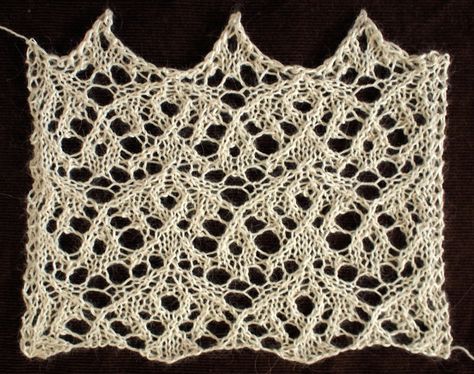 Knitting Stitch Patterns, Lace Knitting Stitches, Knitting Lace, Free Chart, Lace Knitting Patterns, Secret Code, Easy Knitting Patterns, Knit Stitch Patterns, Knitting Charts