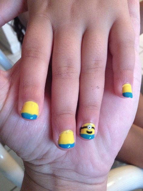 Despicable me inspired nails. Inspired Nails, Despicable Me, Nails Inspiration, Convenience Store Products, Nails, Makeup, Make Up