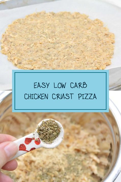 Craving pizza but want to keep it low-carb? Try this scrumptious Chicken Crust Pizza recipe! Made with simple ingredients, this guilt-free delight combines juicy chicken with zesty pesto for a crisp and flavorful experience. Perfect for a healthy meal or party treat, its unique chicken crust is an unbeatable alternative Healthy Pizza Crust Low Carb, Homemade Keto Pizza Crust, Chicken Based Pizza Crust, Chicken Base Pizza Crust, Weight Watchers Pizza Crust, Ground Chicken Crust Pizza Keto, Keto Chicken Crust Pizza Canned Chicken, Carnivore Pizza Crust Canned Chicken, Low Carb Chicken Crust Pizza