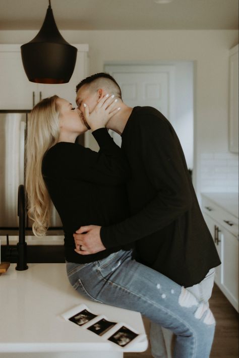 Maternity Photos In Kitchen, Kitchen Baby Announcement, Cooking Pregnancy Announcement, Kitchen Maternity Shoot, Kitchen Pregnancy Photoshoot, Kitchen Pregnancy Announcement, Kitchen Maternity Photoshoot, Pregnancy Announcement At Home, In Home Pregnancy Announcement Photos