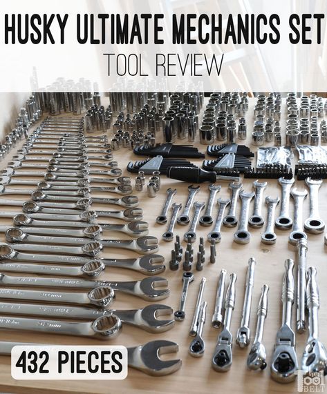 Tool review of Husky's Ultimate mechanics set, excellent kit for the DIY mechanic! Car Mechanic Tools, Auto Mechanics Tools, Diy Mechanics, Rolling Tool Box, Mechanics Tool Set, Diesel Mechanics, Auto Mechanic, Wrench Sizes, Automobile Engineering