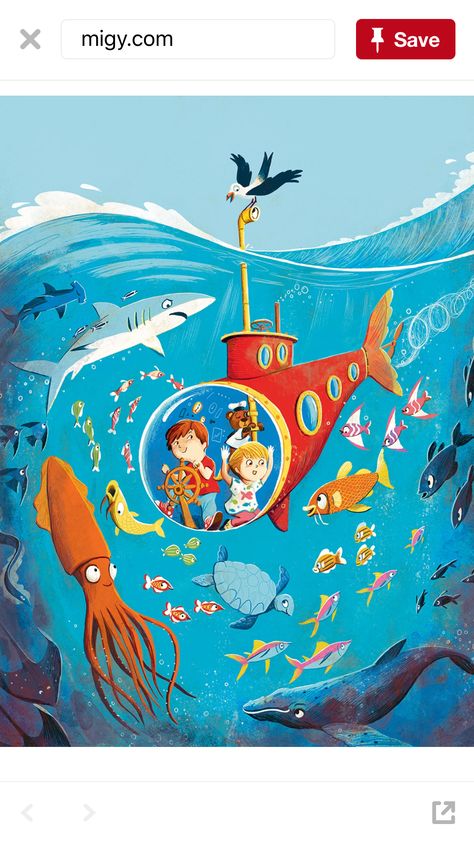 Ocean Illustration, Sea Illustration, Illustration Tattoo, Underwater Scene, Picture Books Illustration, Childrens Books Illustrations, Book Illustration Art, Animal Illustrations, Abstract Illustration