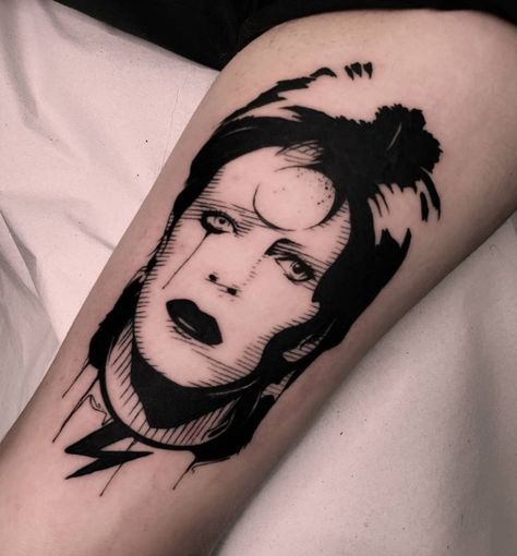 Ziggy Stardust Tattoo, David Bowie Tattoo, David Bowie Art, Tattoo Themes, Bowie Art, 3 Tattoo, Ziggy Stardust, David Bowie, Stardust