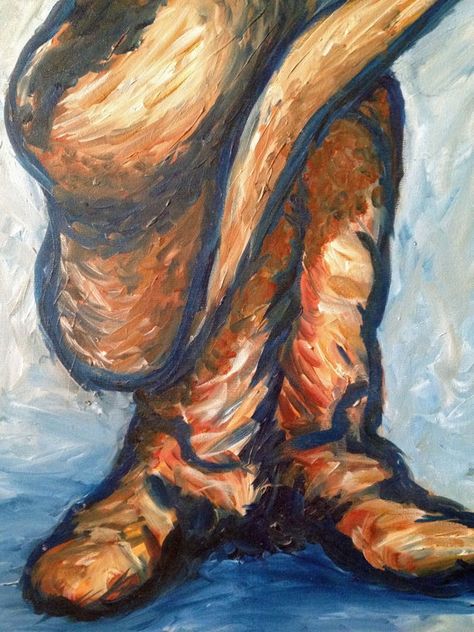 acrylic paintings of cowboy boots | ... Original Acrylic Painting, Boots and Hat, Comtemporary Art $99.00 Cowboy Painting, Simple Canvas Paintings, Simple Pictures, Acrylic Painting Techniques, Oil On Canvas Painting, Life Ideas, Art Instructions, Dance Pictures, Western Art