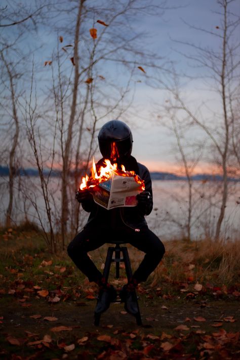 Burning Newspaper Photography, Burning Newspaper Photoshoot, Burning Newspaper, Fire Photoshoot, Nature Photography Ideas, Fire Photos, Paper Fire, Mens Photoshoot, Fire Photography