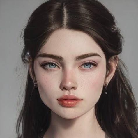 Artbreeder Girl, Elf Face, Character Inspiration Girl, Girl Face Drawing, Art Breeder, Digital Portrait Art, Face Characters, Face Photography, Model Face