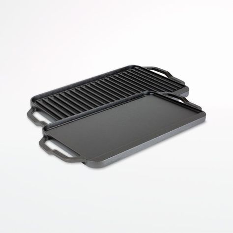 Camper Projects, Griddles & Grill Pans, Cast Iron Pizza, Cast Iron Cleaning, Cast Iron Griddle, Seasoning Cast Iron, Griddle Grill, Double Burner, Lodge Cast Iron