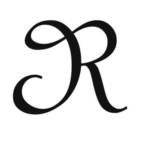 R Finger Tattoo Letter, The Letter R Design, R Tattoo Designs, Cursive R, Letter B Tattoo, Letter R Tattoo, Initial Tattoos, Typography Logo Inspiration, Tattoo Me