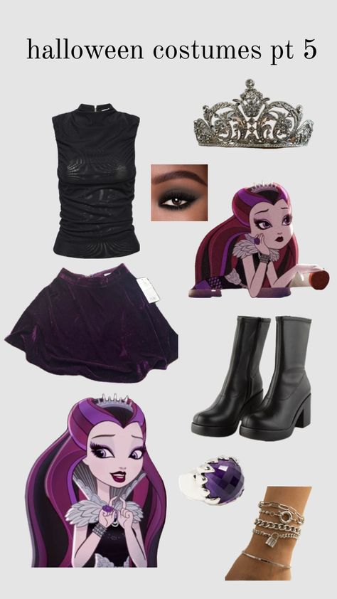 Ever After High Halloween, Raven Queen Ever After High, Alice In Wonderland Outfit, Queen Halloween Costumes, Straight Eyebrows, Winter Color Palette, Raven Queen, Queen Outfit, Queen Costume