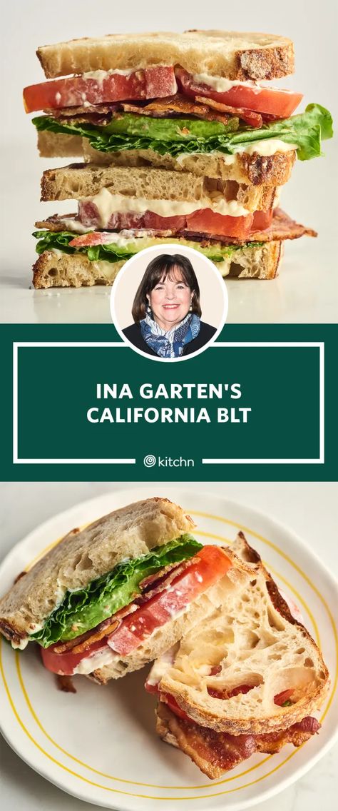 Blt Sandwich Recipes, Blt Recipes, Summer Sandwiches, Ina Garten Recipes, Blt Sandwich, Summer Side Dishes, Juicy Tomatoes, Brunch Ideas, Sandwich Recipe