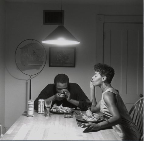 Shot from Carrie Mae Weems' Kitchen Table Series.  This one I found particularly extraordinary in its emotional richness. Almost breathy. Intellectually disquieting and inspiring. Kitchen Table Series, Carrie Mae Weems, Ropa Hip Hop, Seattle Art Museum, Gordon Parks, Willem De Kooning, National Gallery Of Art, Jackson Pollock, Black Artists