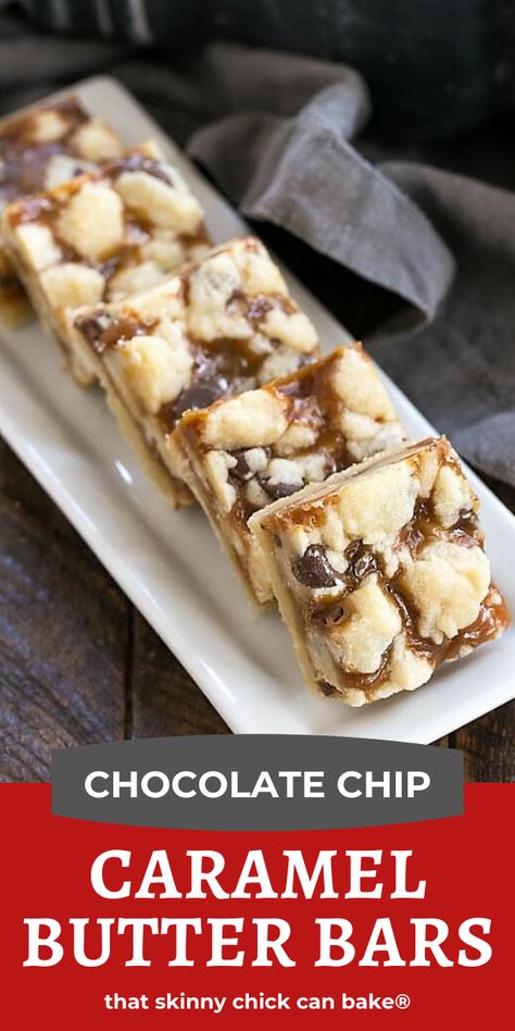 Chocolate Caramel Bars Easy Recipes, Thanksgiving Bars Dessert, Christmas Squares And Bars, Thanksgiving Bars, Thanksgiving Dessert Bars, Chocolate Chip Caramel Bars, Holiday Baking Thanksgiving, Caramel Butter Bars, Chocolate Dessert Bar