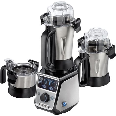 Get smooth mixtures and consistent concoctions with this Hamilton Beach Professional juicer mixer grinder. The commercial-grade 2.2 HP motor delivers powerful performance, while the 13 settings allow easy customization. This Hamilton Beach Professional juicer mixer grinder has an infinite speed control that lets you tackle various tasks and ingredients and three jars to handle different batch sizes. Mixer Grinder, Stainless Steel Countertops, Prep Kitchen, Hamilton Beach, Hand Mehndi, Fresh Juice, Potato Soup, Grade 2, Bluetooth Speakers