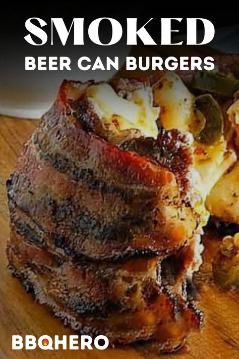 Beer Can Burgers, Smoked Hamburgers, Brisket Burger, Hamburger Fries, Smoked Burgers, Pellet Grill Recipes, Traeger Recipes, Yard Party, Smoked Beef