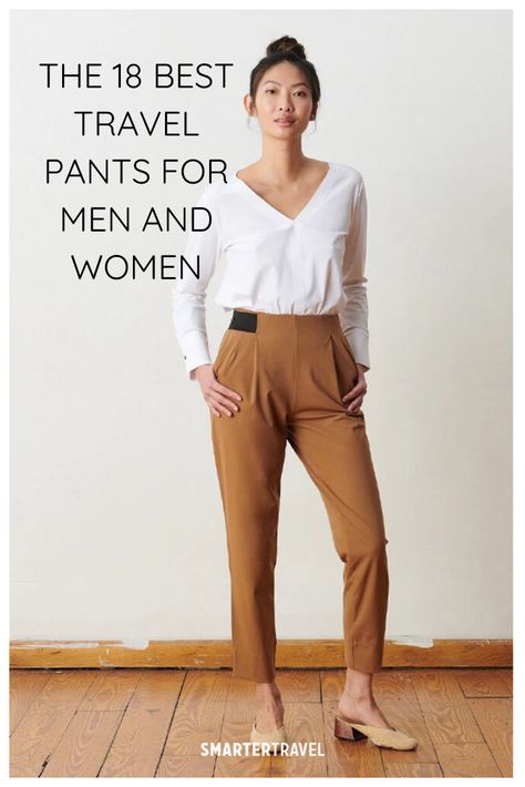 Comfortable Pants For Women Casual, Most Comfortable Pants, Travel Trousers Women, Womens Travel Pants, Comfortable Work Pants For Women, Comfortable Pants For Women, Light In The Box Clothes, Summer Pants Outfits Casual, Travel Pants Outfit