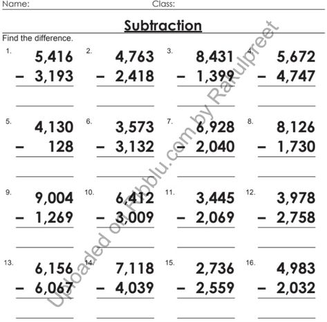 Subtraction Worksheets for Class 3 Maths Cbse Class 3 Maths Worksheet, Maths Worksheet For Grade 3, Maths Subtraction Worksheets, Maths Worksheets Grade 3, Class 3 Maths Worksheet, Year 5 Maths Worksheets, Class 3 Maths, Maths Sums, Class 4 Maths