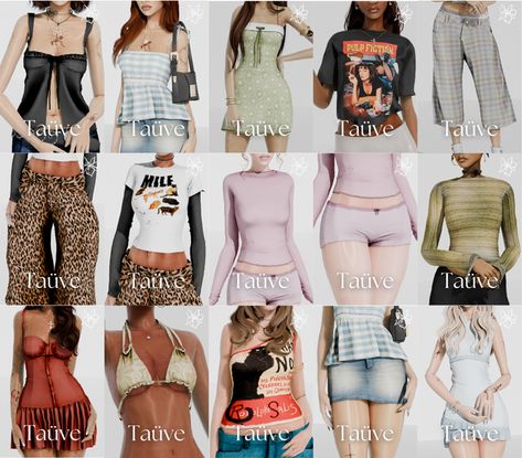 Ts4 Female Clothes Patreon, Sims 4 Pilates Princess, Cute Sims Clothes, Sims 4 Cc Patreon Women, Around The Sims 4 Cc, Sims 4 Mods Decor, 90s Cc Sims 4, Clothes For Women Sims 4, S4cc Patreon