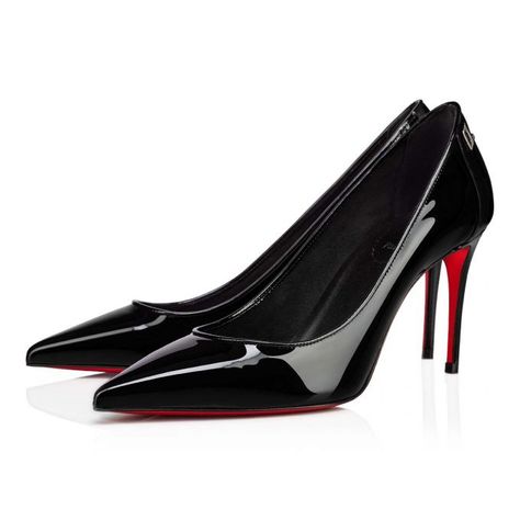 Kate Louboutin, Christian Louboutin Logo, Designer Wardrobe, Kawaii Shoes, Cute Heels, Dream Shoes, Black Patent Leather, Pump Shoes, Christian Louboutin Pumps