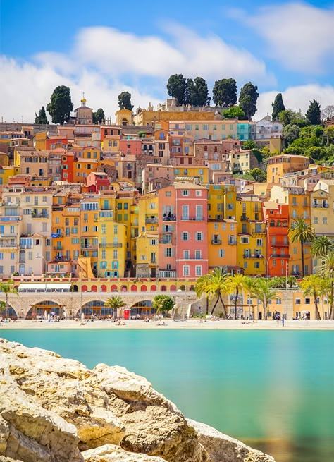 The 10 most photogenic places on the French Riviera – Vogue Australia Colorful Buildings, South France, Vogue Living, Nice France, Color Spectrum, Cote D’azur, Europe Trip, European Summer, French Riviera