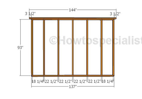 12x16 Gambrel Shed Plans | HowToSpecialist - How to Build, Step by Step DIY Plans 10x16 Shed, Gambrel Shed, Garden Shed Plans, Shed With Loft, Shed Frame, Diy Storage Shed Plans, Building A Storage Shed, Shed Plans 12x16, Lean To Shed Plans