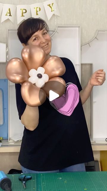 How To Make Balloon Flower, How To Make Flower Balloons, Balloon Bouquet Ideas, Balloon Sculptures Diy, Flowers Balloons, Candy Cup, Balloon Sculptures, Balloon Flowers, Balloon Art