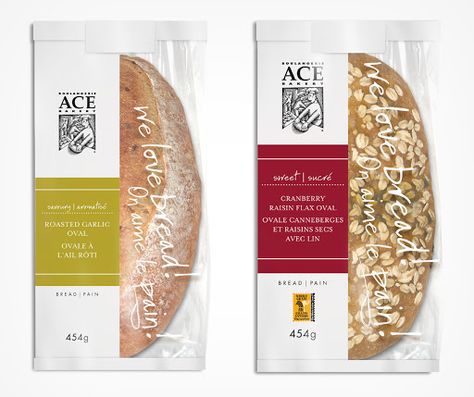 Bread Packaging Design, Cookies Package, Bread Brands, Bakery Packaging Design, Sandwich Packaging, Bread Packaging, Grocery Store Design, Bakery Branding, Bakery Packaging