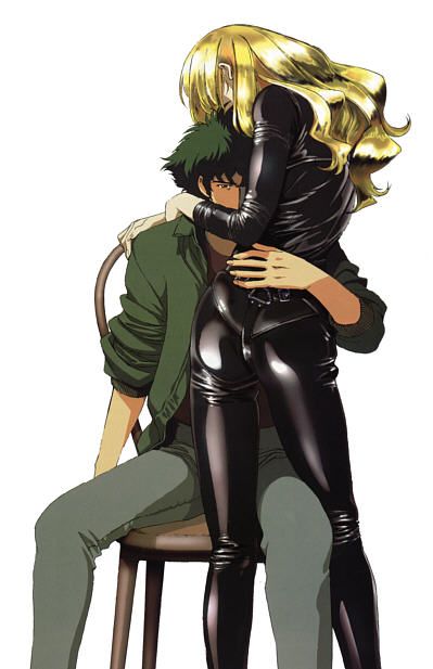 Cowboy Bebop - Spike Speigel (wow. who could forget a powerful image like this?  Spike & Julia forever!)  See you in space, cowboy~ Bebop Cowboy, Cowboy Bebop Wallpapers, Cowboy Bebop Anime, Spike Spiegel, See You Space Cowboy, Samurai Champloo, Space Cowboys, Powerful Images, Cowboy Bebop