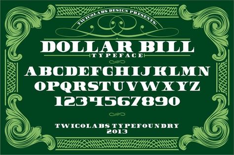 Dollar Bill font by Twicolabs - FontSpace Dollar Bill Origami, All Caps Font, Discount Design, Free Fonts For Designers, Lettering Alphabet Fonts, Best Free Fonts, Fancy Fonts, Bold Fonts, Font Free