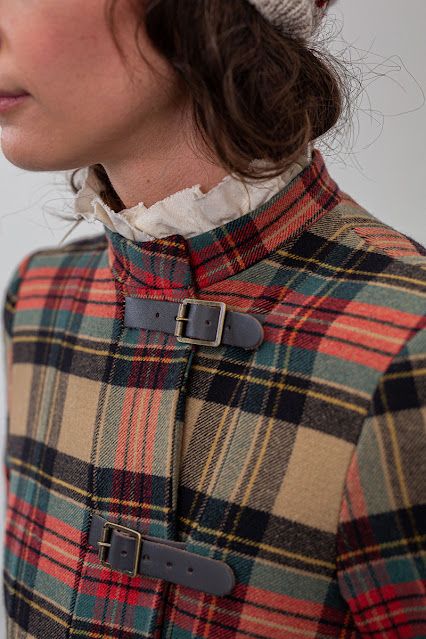 January Fashion, New Frock, Tartan Clothing, Charcoal Sweater, Knitted Beret, Edwardian Dress, Cabbages, Ralph Lauren Style, Upcycled Fashion