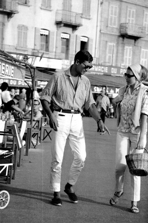 Saint Tropez, 1960s Riviera Fashion, French Riviera Style, Italian Mens Fashion, 1950s Mens, Fashion 1960s, Italian Men, Mode Masculine, Italian Summer, Summer Staples