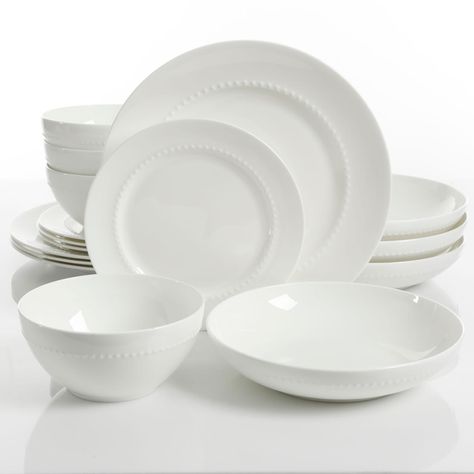 White Dinnerware Set, China Dinnerware Sets, Bone China Dinnerware, Casual Dinnerware, White Dinnerware, Dinner Bowls, Classy And Elegant, White Dishes, Porcelain Dinnerware