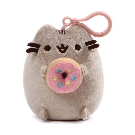 This is Pusheen With Donut 5 Inch Plush Backpack Clip made by the good people over at Gund. Gund is well known for making high quality plush figures. Plush is super soft and adorable and is roughly 5 inches tall. Awesome! Recommended Age: 5+ Condition: Brand New and Sealed Dimensions: 5" X 1 Gund Pusheen With Donut 5 Inch Plush Backpack Clip Pusheen Merch, Pusheen Backpack, Donut Bag, Pusheen Shop, Pusheen Plush, Donut Cat, Gray Tabby, Animal Backpacks, Tabby Cats