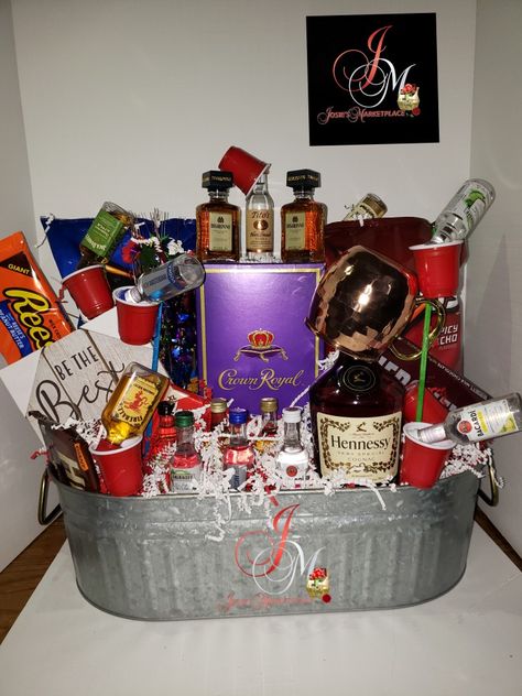 Alcohol Fundraiser Ideas, Alcohol Basket Ideas For Raffle, Liquor Raffle Basket Ideas, Alcohol Raffle Basket Ideas, Liquor Basket Ideas For Raffle, Liquor Basket Ideas, Fathers Day Basket Ideas, Raffle Basket Ideas For Adults, Social Prizes