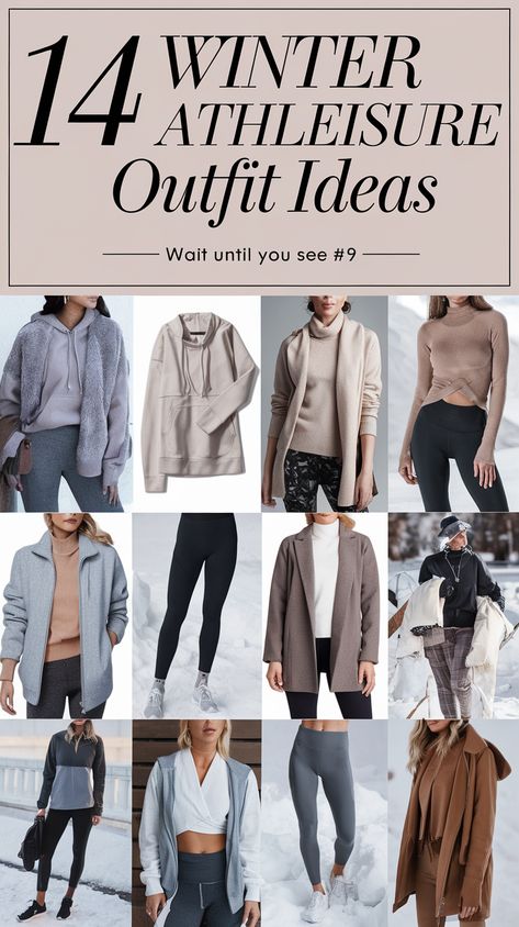 14 Stylish Winter Athleisure Outfits That Prove Comfort Can Be Chic (Wait Until You See #9!) Winter Athleisure Outfits Midsize, Casual Outfits Running Errands, Shoes To Wear With Joggers Winter, Winter Athleisure Outfits 2024, Athleisure Outfits Mom, Winter Indoor Outfits, Spa Day Outfit Winter, Winter Sporty Outfits Cold Weather, Office Athleisure Outfits