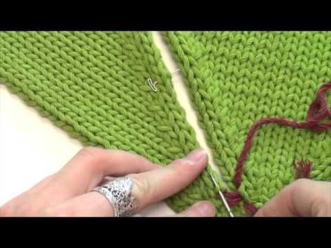 How to Seam: Set-in Sleeve - YouTube Raglan Knit, Knitting Help, Mattress Stitch, Herringbone Stitch, Knitting Instructions, Knitting Videos, Knitting Tutorial, Knitting Techniques, Loom Knitting