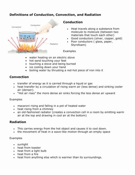 Convection Conduction Radiation, Teaching Physics, Conduction Convection Radiation, Science Energy, Science Printables, Basic Science, Nutrition Chart, Physics Notes, Beautiful Energy