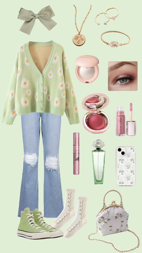 #outfits #fashion #outfit #green #greenaeasthetic #greenoutfit #beauty #outfitinspo #cottagecore #fairycore #floral Shuffles Outfits, Fairycore Outfit, Green Cottagecore, Cottagecore Outfit, Fairy Outfit, Cottagecore Outfits, Bright Fashion, Cute Outfits For School, Fancy Outfits