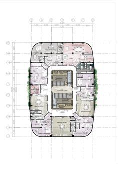 Design 8 / Proposed Corporate Office Building / High-rise Building / Architectural Layouts / Floor plans / Plates Office Building Architecture Interior, Office Plan Presentation, 10 Floor Building Design, Office Building Architecture Plans, Office Plan Design, Skyscraper Interior, Commercial Floor Plan, Office Interior Plan, Commercial Building Floor Plan