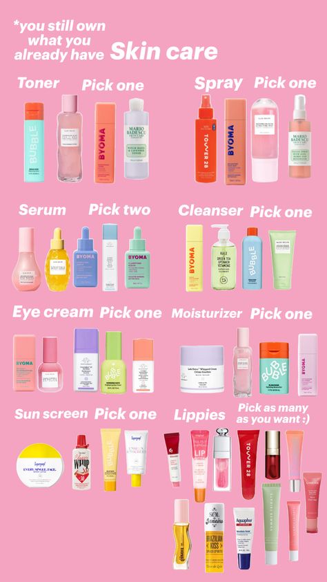 Kids Skin Care, Bubble Skincare, Preppy Skincare, Essential Makeup, Face Skin Care Routine, Skin Care Routine Order, Perfect Lipstick, Skin Care Toner Products, Sephora Skin Care