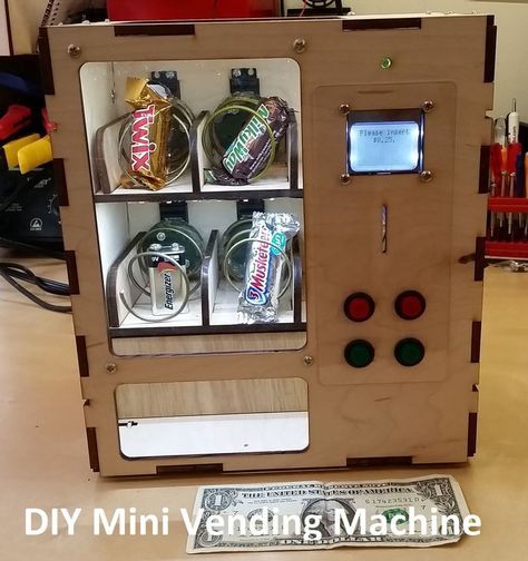 Diy Vending Machine, Led Cube Arduino, Rfid Arduino, Arduino Robot Arm, Arduino Laser, Arduino Beginner, Mini Vending Machine, Arduino Wifi, Arduino Led