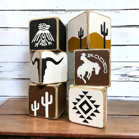 Western Room Ideas, Southwest Nursery, Cowgirl Decor, Western Bedroom Decor, Aztec Decor, Western Rooms, Painted Wooden Signs, Ranch Decor, Salon Suites