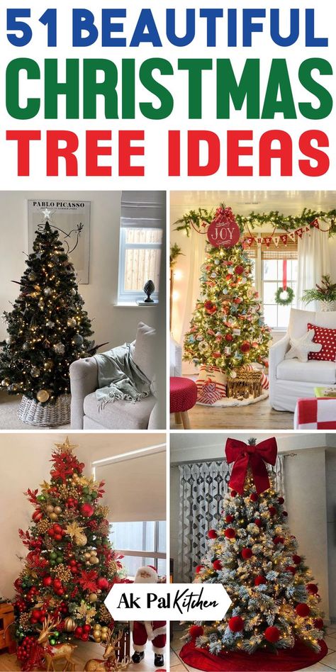 Discover a world of enchanting Christmas tree ideas for holiday home decor! From DIY tree ornaments to creative tree toppers, we have a variety of holiday tree ideas. Explore vintage and rustic Christmas tree inspirations, as well as modern and colorful decorated Christmas trees. Dive into handmade ornament ideas to make your Christmas tree truly special. Whether you prefer elegant or whimsical, these trendy Christmas tree decorations will help you create the perfect Christmas decorations. Holiday Tree Ideas, Simple Christmas Tree Ideas, Diy Tree Ornaments, Whimsical Christmas Tree, Whimsical Christmas Trees, Farmhouse Christmas Tree, Christmas Tree Inspiration, Cool Christmas Trees, Christmas Tree Ideas