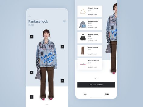 Wardrobe App, Closet App, Fashion Web Design, Mobile App Design Inspiration, Ecommerce Design, App Design Inspiration, Ui Design Inspiration, Web Layout Design, App Ui Design