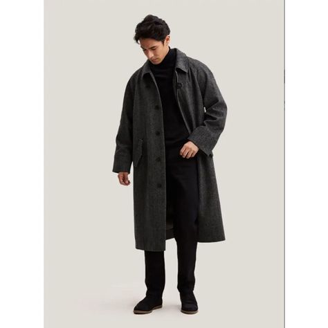 Men Coat Outfit, Mens Wool Overcoat, Man's Overcoat, Long Coat Men, Black Overcoat, Overcoat Men, Mens Wool Coats, Mens Overcoat, Trench Coat Outfit