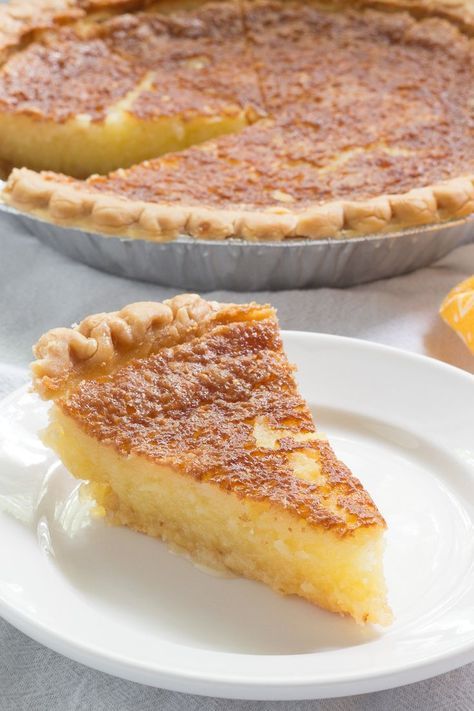 Buttermilk Pie Recipe, Southern Pies, Chess Pie Recipe, Just Pies, Slice Of Pie, Buttermilk Pie, Chess Pie, Custard Pie, Favorite Pie