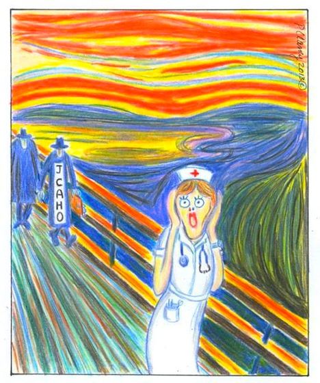 "The Nurses Scream" Xray Humor, Scream Painting, Nursing Fun, Nursing Board, Nursing Humor, Hello Nurse, Nurse Inspiration, Nurse Art, Night Nurse