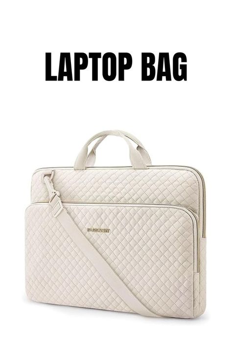 💼✨ Travel in style with the BAGSMART 15.6 inch Laptop Shoulder Bag! This chic beige laptop sleeve is compatible with MacBook Pro, HP, Dell, Acer, and Asus notebooks. It features a protective case, convenient pockets, a sturdy handle, and a shoulder strap for easy carrying. Perfect for work, school, or travel! 🌟📚 #LaptopBag #WorkEssentials #TravelSmart #ChicAndFunctional #TechAccessories #StylishStorage #BeigeBeauty 💼📱👜🌸👛💖 Microsoft Laptop, Laptop Bag Case, Macbook Pro 16 Inch, Asus Notebook, Macbook Bag, Tas Laptop, Travel Backpacks, Laptop Shoulder Bag, Acer Aspire